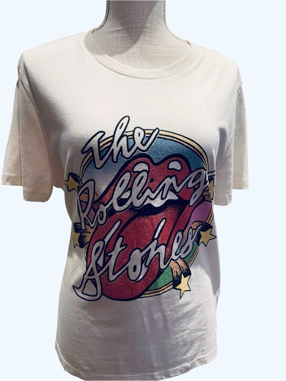 🌹H&M ROLLING STONES🌹NWT! ROUND NECK, SHORT SLEEVE, GRAPHIC TEE. EXCELLENT!